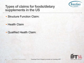 Functional Foods: Making the Claim Fit the Data | PPTX