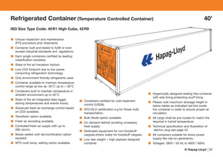 Especificação de Containers | PDF