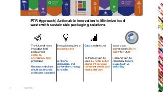 PTR Approach| Actionable innovation to Minimize food
waste with sustainable packaging solutions
Target Market3
The future ...