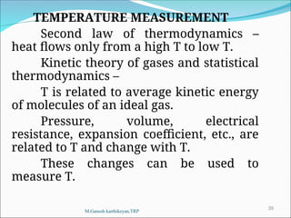 Instrumentation analysis for thermal engineering | PPT