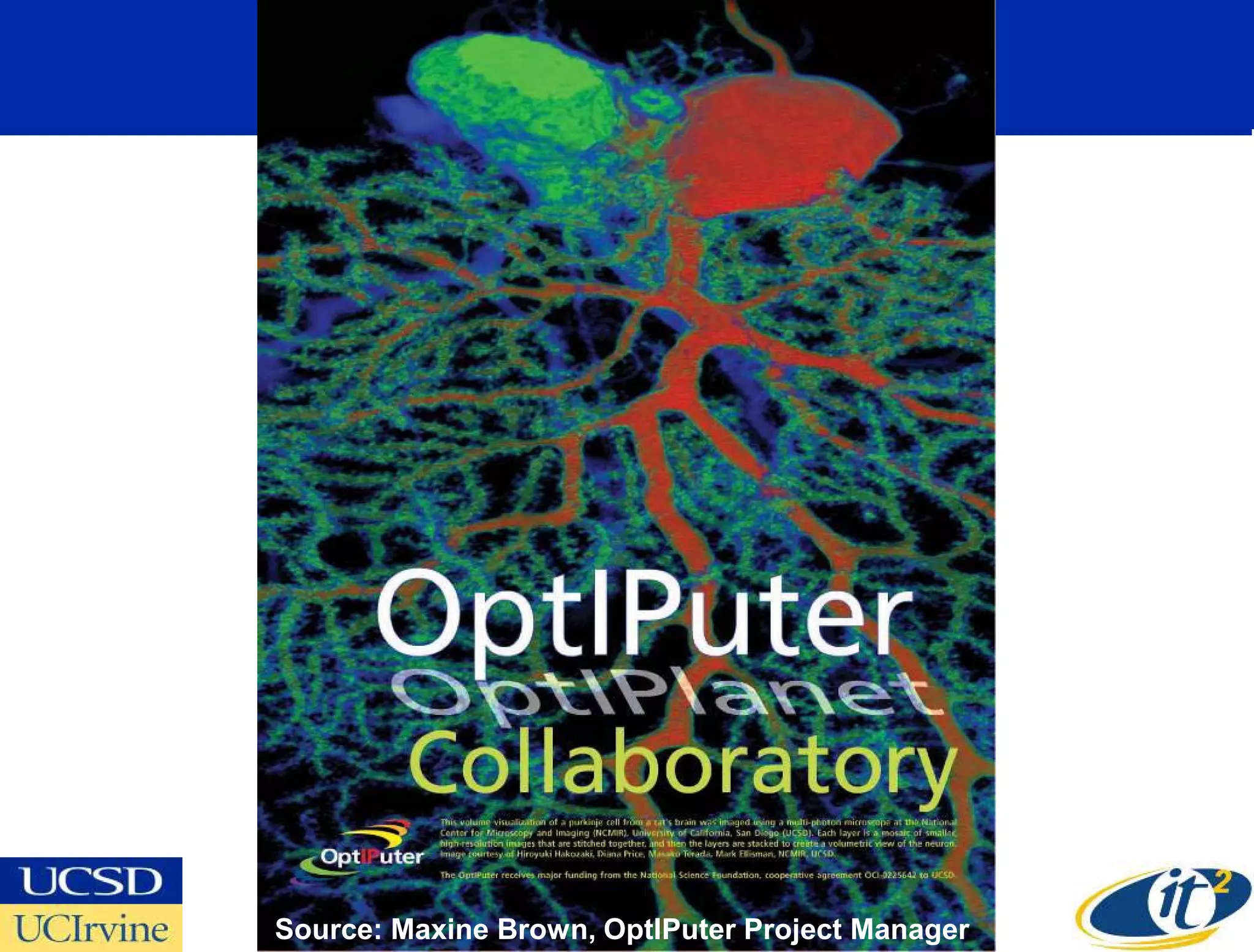 Source: Maxine Brown, OptIPuter Project Manager
 