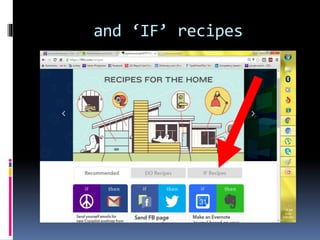 and ‘IF’ recipes
 