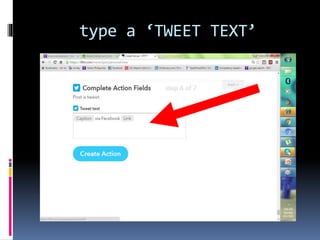 type a ‘TWEET TEXT’
 