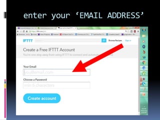 enter your ‘EMAIL ADDRESS’
 