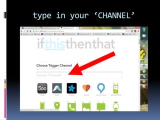 type in your ‘CHANNEL’
 