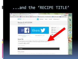 ...and the ‘RECIPE TITLE’
 