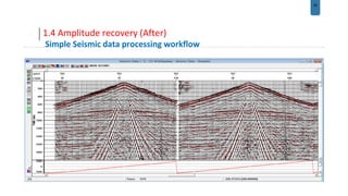 Seismic data processing | PPTX