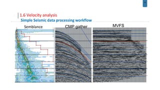 Seismic data processing | PPTX