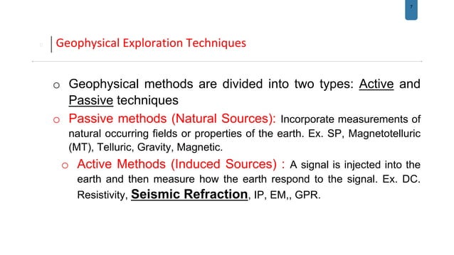 Seismic data processing | PPT