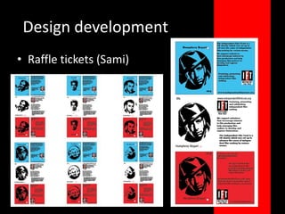 Raffle tickets (Sami)Design development 