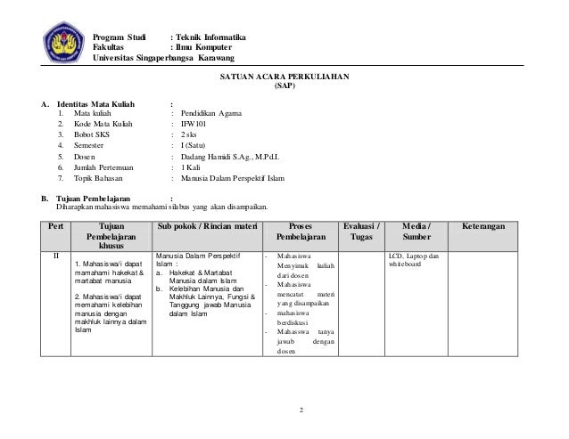 Soal Uts Agama Islam Kuliah Semester 1