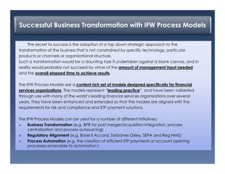 Ifw framework for banking industry presentation | PDF