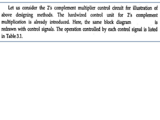 Multiplier control unit