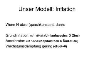 Ifz wachstumsmodelle und inflation vortrag ii teil