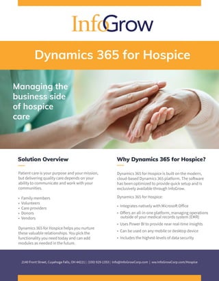 Dynamics 365 for Hospice
