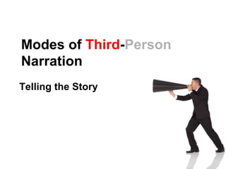 Modes of Third-Person
Narration
Telling the Story
 