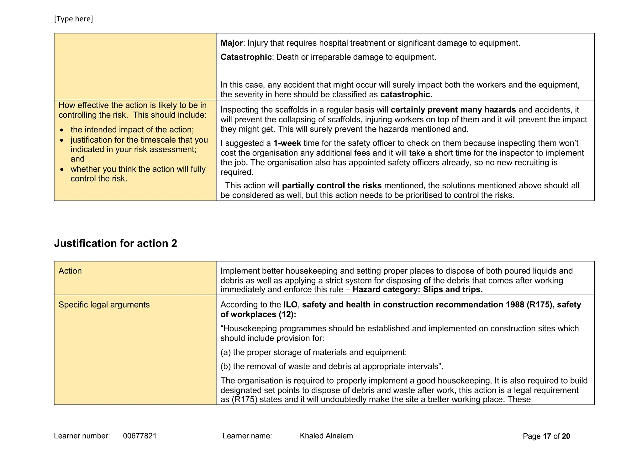 Igc2 Risk Assessment Example IG2 Risk Assessment.for any copany .docx
