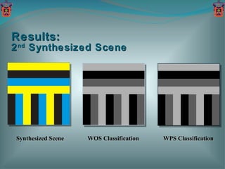 Results: 2 nd  Synthesized Scene Synthesized Scene WOS Classification WPS Classification 