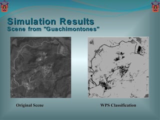 Simulation Results Scene from "Guachimontones" Original Scene WPS Classification 