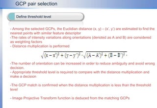  Original image is re-sampled and re-arranged by the generated transform function