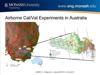 Airborne Cal/Val Experiments in Australia 