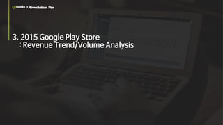 3. 2015 Google Play Store
: Revenue Trend/Volume Analysis
x
 