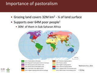 Importance of livestock production from grasslands for national and local food and nutritional security in developing countries