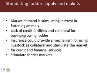 Importance of livestock production from grasslands for national and local food and nutritional security in developing countries
