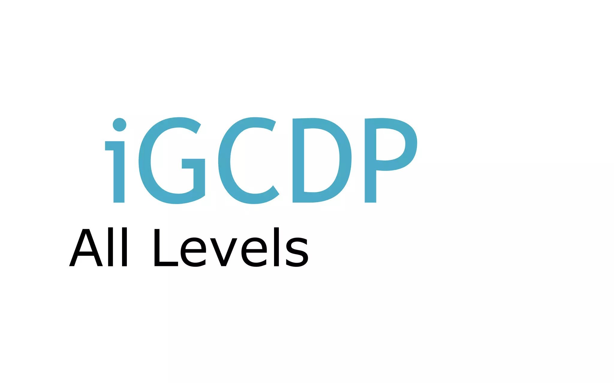 iGCDP
All Levels
 