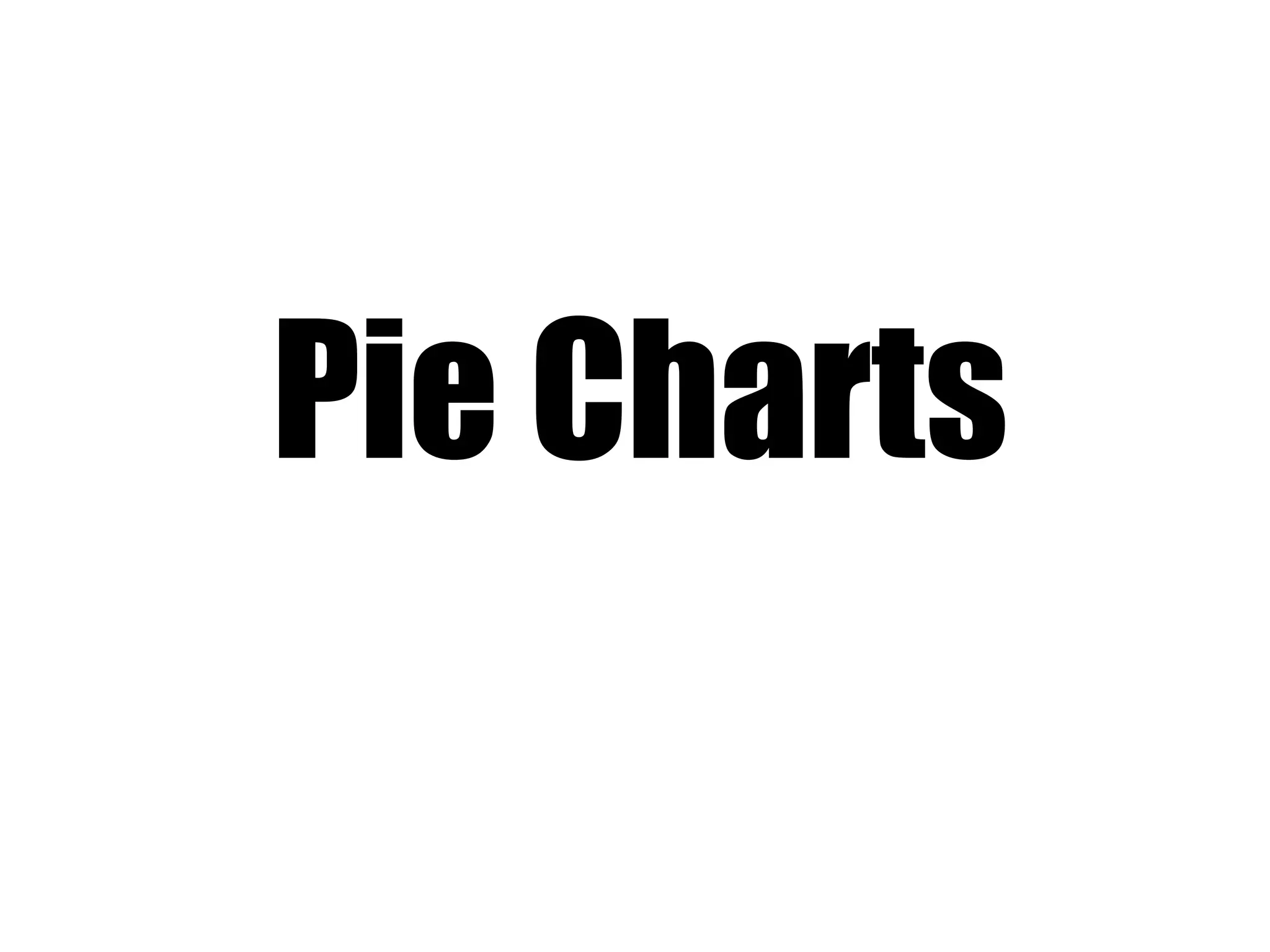 Pie Charts 