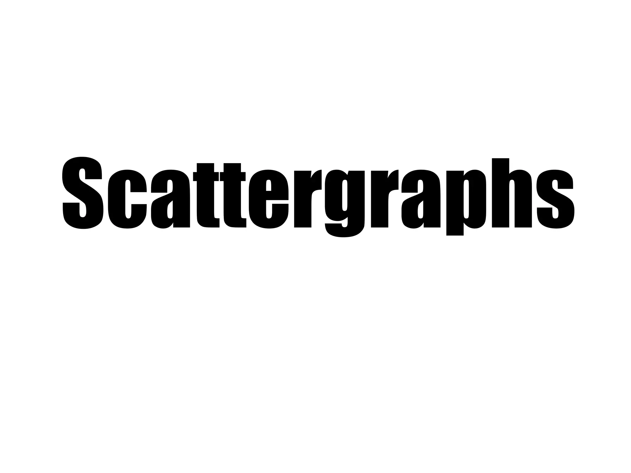Scattergraphs 