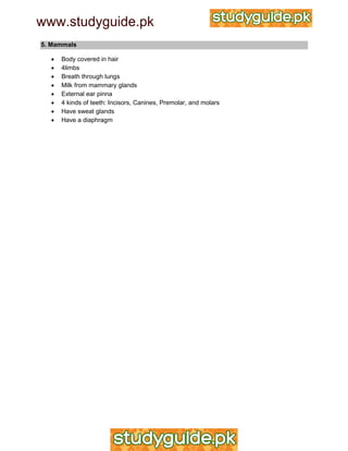 IGCSE Biology Revision Notes | PDF