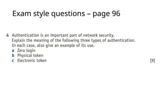 Exam style questions – page 96
 