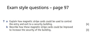 Exam style questions – page 97
 