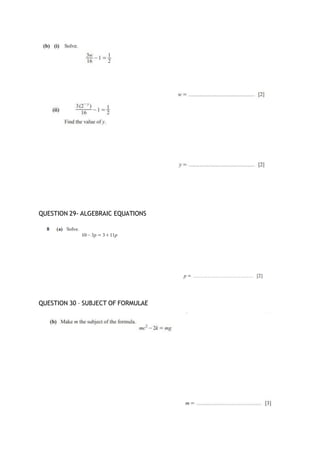 Example Questions Rationalisation Igcse IGCSE ALGEBRA PRACTICE QUESTION PAPERS .pdf