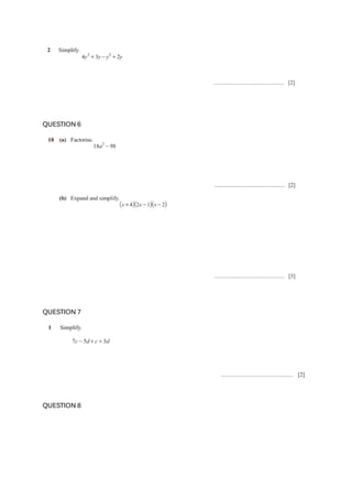 IGCSE ALGEBRA PRACTICE QUESTIONS 2025.pdf