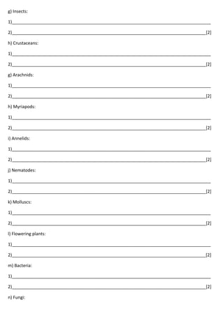 igcse biology concepts revision chapter 1 to 8
