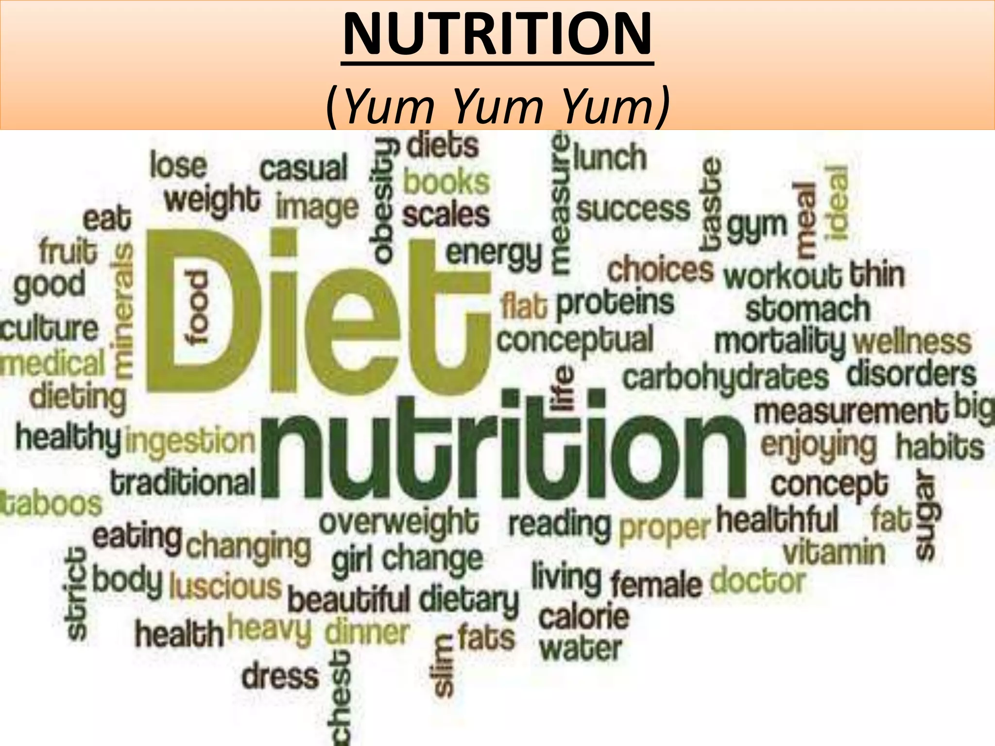 NUTRITION 
(Yum Yum Yum) 
 