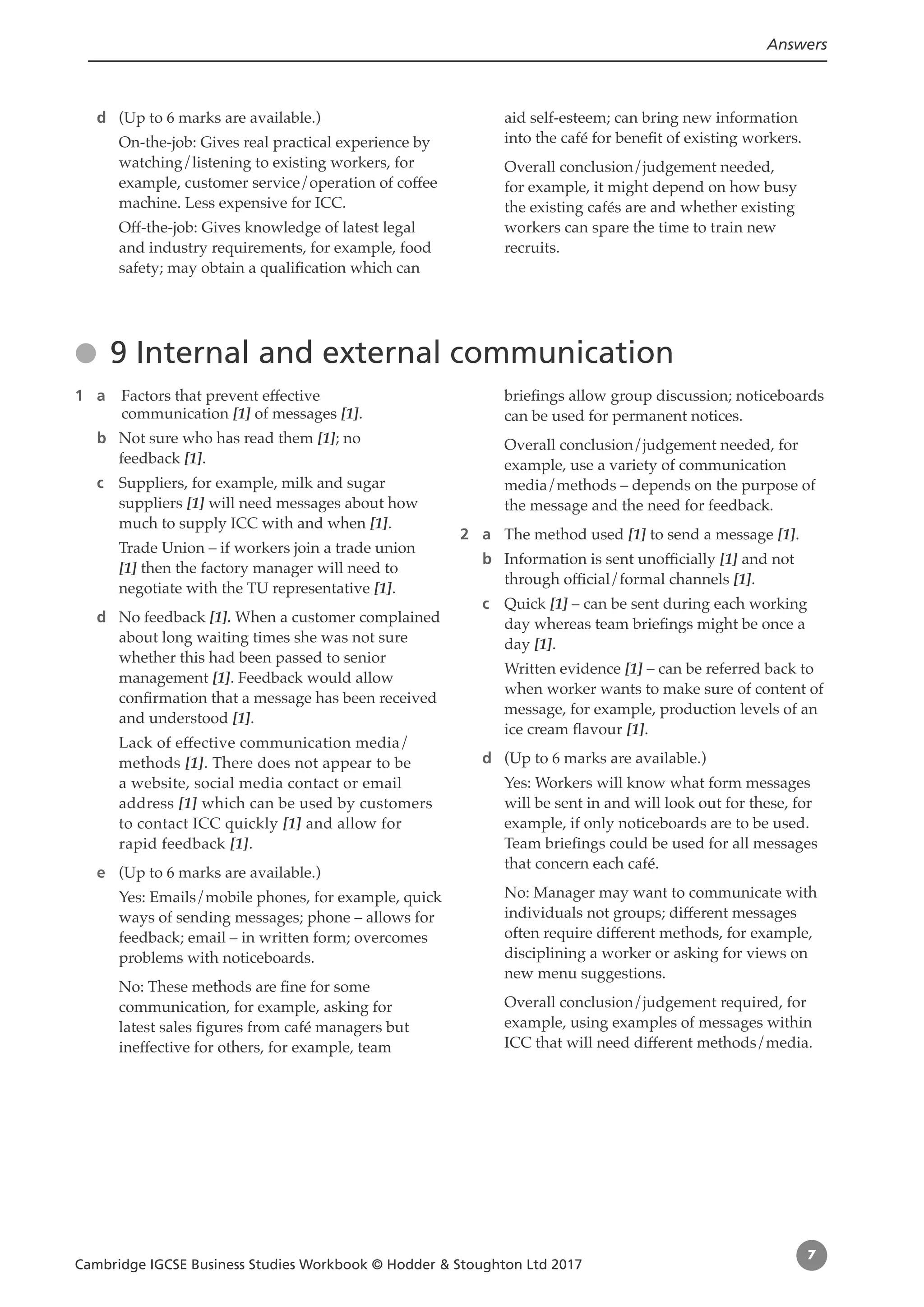 Igcse Business Wb Answers Pdf