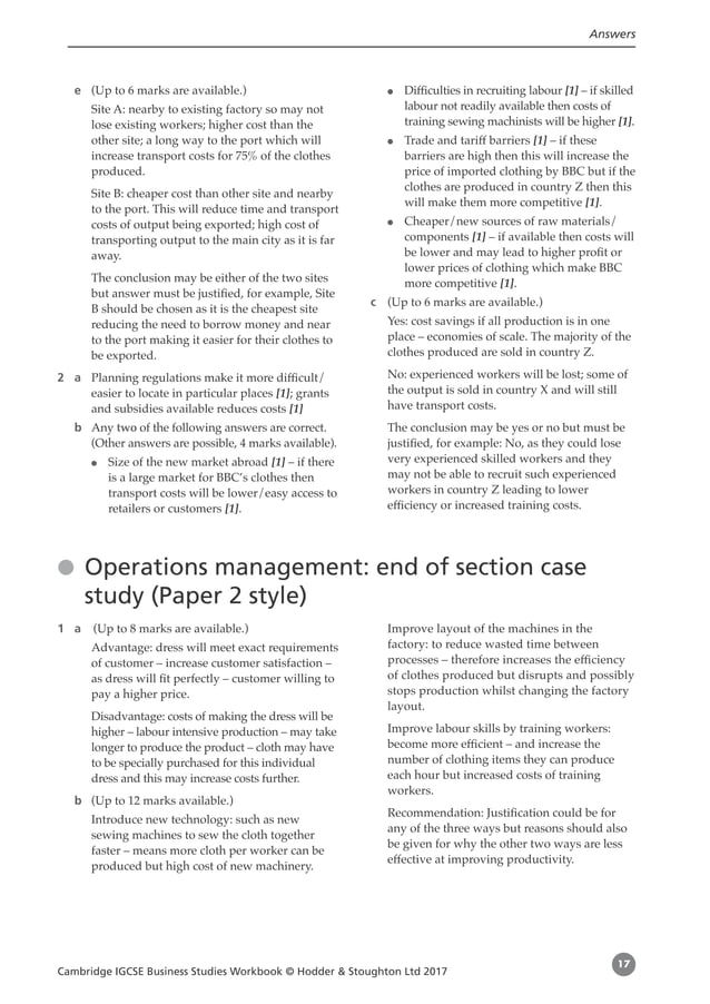 Igcse Business Wb Answers Pdf