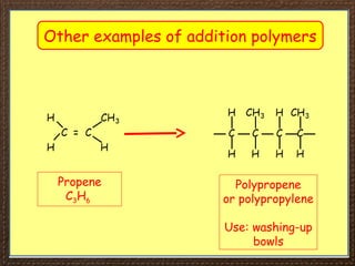Polypropylene Example Use I gcse chemistry section 5 lesson 3 | PPT