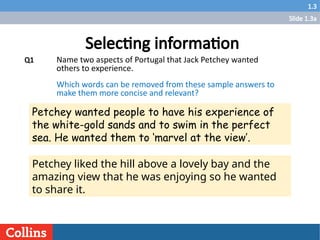 Effective Information Selection and Concise Writing Techniques | PPTX