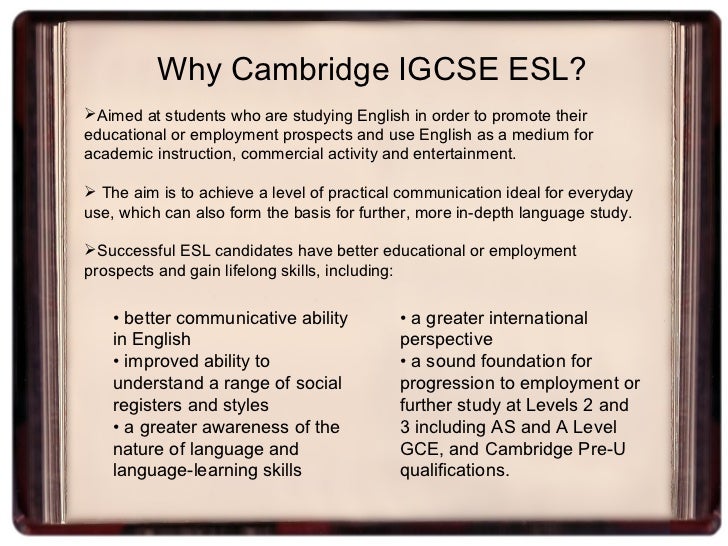 Cambridge igcse english language coursework