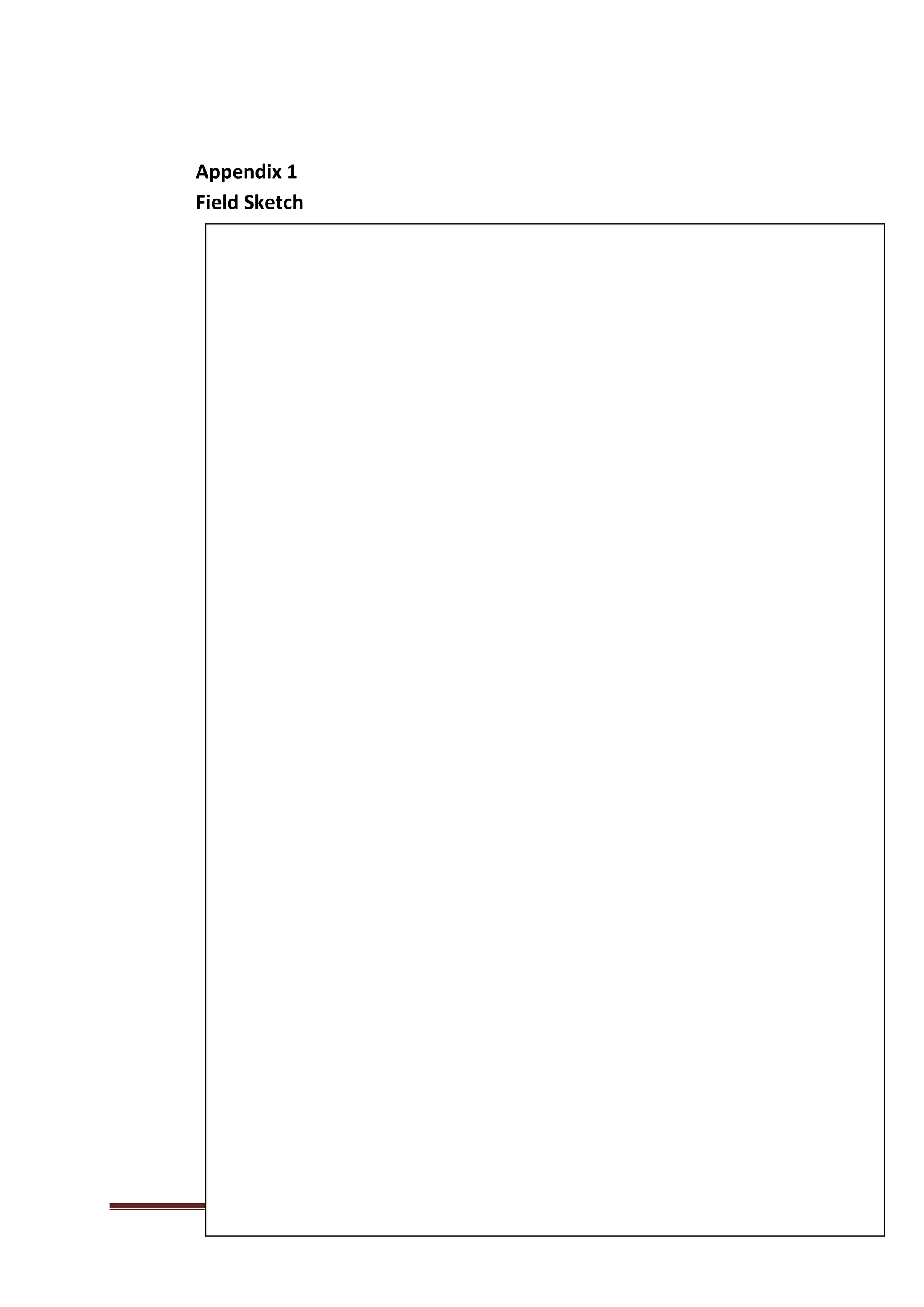 Page 14
Appendix 1
Field Sketch
 