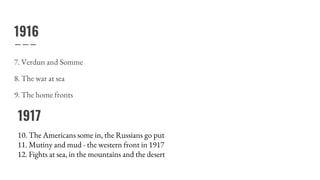 Igcse history (0470) depth study part 1 the first world war 1914 1918 ...