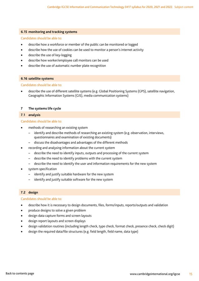 Igcse ict syllabus | PDF | Computing | Technology & Computing