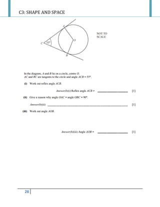 C3: SHAPE AND SPACE
28
 