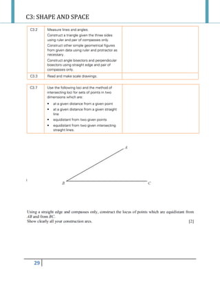 C3: SHAPE AND SPACE
29
 