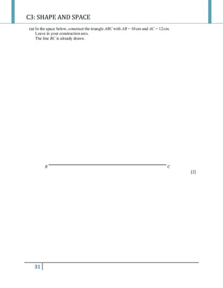 C3: SHAPE AND SPACE
31
 
