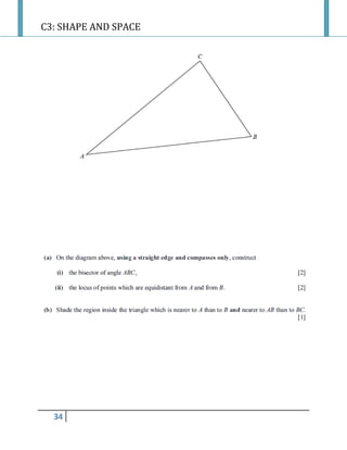 C3: SHAPE AND SPACE
34
 